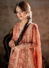Ensembles By Azure Embroidered Chiffon 3 Piece Unstitched Suit AZU24F3P D-DUSKY BLOOM